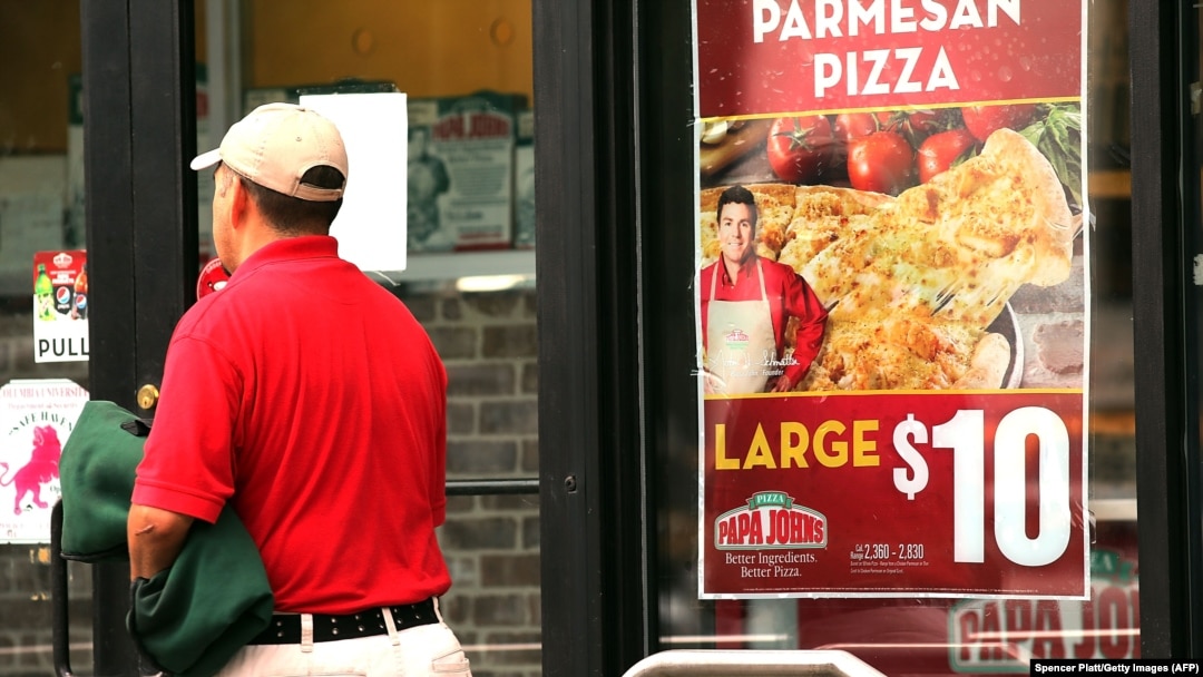 A Papa John's pizza restaurant in New York (file photo)