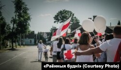 Марш салідарнасьці ў Пружанах 16 жніўня 2020