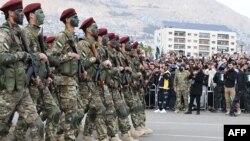 Военный парад армии нового правительства Сирии по случаю первой годовщины свержения Башара Асада. Дамаск, 8 декабря 2025 года