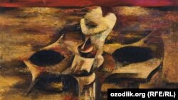 Özbək rəssamı Qafur Qodirovun "Tənhalıq rəsmi, 1989