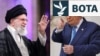 Fotografi e kombinuar e liderit suprem të Iranit, Ayatollah Ali Khamenei (majtas), dhe presidentit amerikan, Donald Trump.