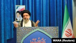 Ayatollah Ahmad Khatami called on the authorities to keep "foreign networks" blocked, saying they were "teaching people to riot [and] commit crimes."