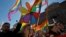 Activişti gay la Sankt Petersburg, 1 mai 2013