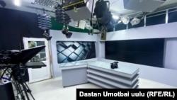 The studios of the Yntymak (Solidarity) television and radio company in Osh, Kyrgyzstan