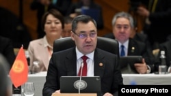 Садыр Жапаров Токиодогу Борбор Азия+Жапония саммитинде. 2025-жылдын 20-декабры.