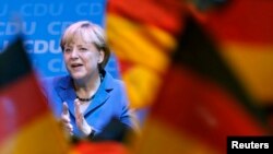 Angela Merkel nakon proglašenja pobjede na saveznim izborima u nedelju