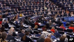 یکی از نشست‌های پارلمان اروپا