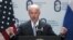 Russia -- US Vice President Joe Biden gestures as he makes a speech at Moscow State University, 10Mar2011