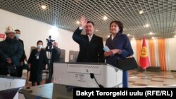 Sadyr Japarow saýlaw nokadynda, Bişkek, 10-njy ýanwar, 2021  