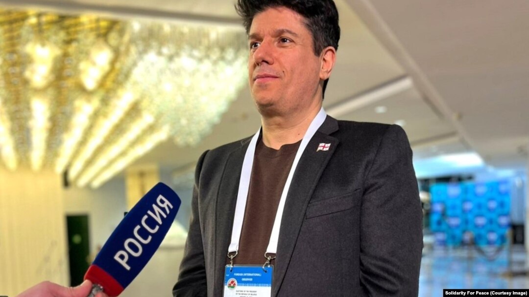 Мамука Пипия дает интервью телеканалу «Россия»