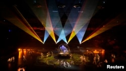 У час цырымоніі закрыцьця