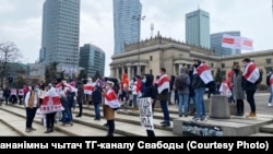 Акцыя беларусаў у Варшаве, ілюстрацыйнае фота