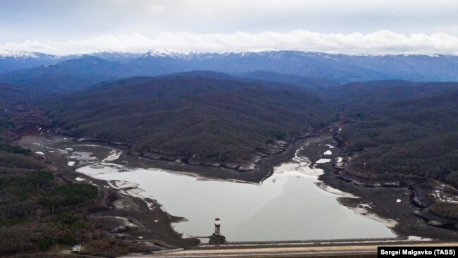 Загорское водохранилище в Бахчисарайском районе, архивное фото