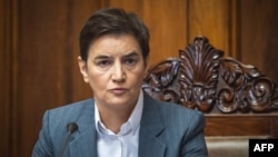 Predsednica Skupštine Srbije Ana Brnabić na sednici parlamenta 5. marta 2025. 