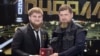 Ramzan Kadyrov (left) and his son Akhmat