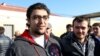 Zaur Gurbanli (left) and Uzeyir Mammadov were freed today.