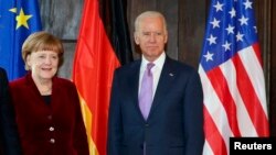 ABŞ-nyň prezidenti Jo Baýden we Germaniýanyň kansleri Angela Merkel telefonda gürleşdi. Arhiw suraty