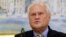 OSCE envoy Martin Sajdik speaks to the media after peace talks in Minsk on December 18.