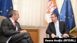 Majkl Devenport i Aleksandar Vučić