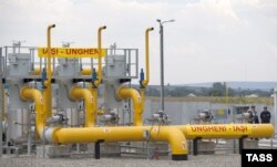 La inaugurarea gazoductului Iaşi-Ungheni, 27 august 2014