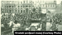 Partizani ulaze u Zagreb 8. maja 1945.