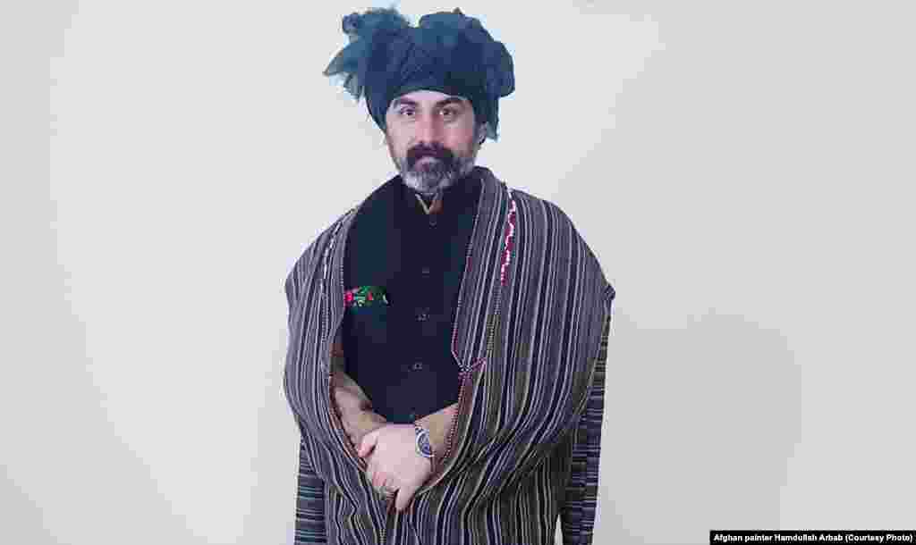 Afghan painter Hamdullah Arbab