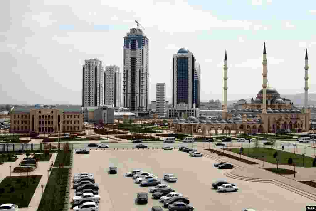 A view of central Grozny as it looks today.&nbsp;