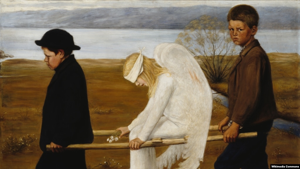 "Раненый ангел" Хуго Симберга