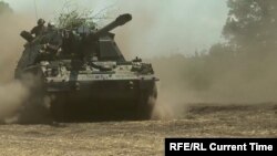 Tancuri de construcție germană atacând pozițiile armatei ruse