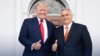 Donald Trump (left) and Viktor Orban ppose for a photo in New Jersey in August 2022.