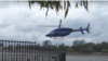 Helikopter száll fel a budai Slachta Margit rakpartnál 2022. július 31-én