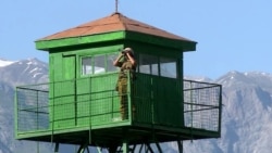A guard tower in Tajikistan's Shamsiddin Shohin district, the area near the Afghan border where five Chinese nationals were killed on November 27. (file photo)
