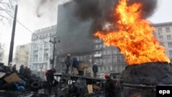 Беспорядки в центре Киева