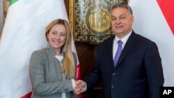 Джорджа Мелони и Виктор Орбан