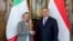 Giorgia Meloni Orbán Viktorral 2018 februárjában
