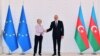Predsjednica Evropske komisije Ursula fon der Lajen i predsjednik Azerbejdžana Ilham Alijev u Bakuu, 18. juli 2022.
