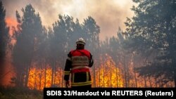 Zjarret në Francë më 15 korrik. Shkencëtarët thonë se për shkak të ndryshimeve klimatike, bota do të përballet me nxehtësi ekstreme. 