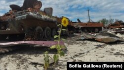 Tehnică militară distrusă în regiunea ucraineană Harkov, 17 iulie 2022