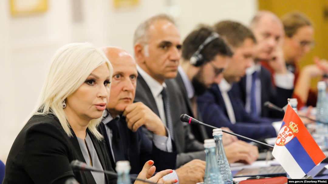 Potredsednica Vlade Srbije i ministarka rudarstva i energetike, Zorana Mihajlović u Tirani, 25. jula 2022. 