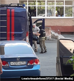 Стоп-кадр затримання Юрія Лимаря. Скріншот із відео ФСБ