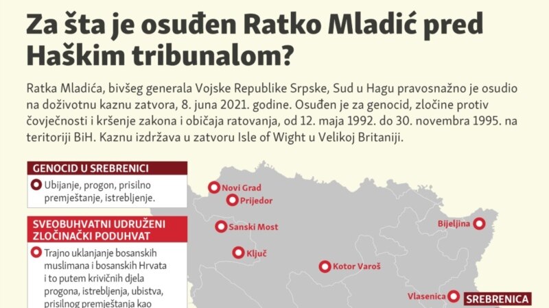 Za šta je osuđen Ratko Mladić pred Haškim tribunalom?
