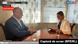 Fostul președinte, Igor Dodon într-un inteviu cu postul Rossia 24, acordat din arestul său la domiciliu