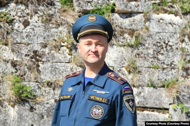 Дмитрий Чистяков во время службы в МЧС