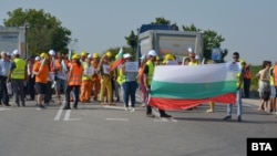 Протест на пътни фирми в Русе на 27 юли 2022