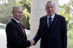 Одна из последних встреч Владимира Путина и Реджепа Эрдогана в Сочи. 29 сентября 2021 года