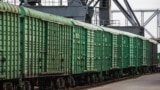 ASTRAKHAN, RUSSIA - JUNE 2, 2022: A freight train is seen at the Astrakhan commercial sea port. Russia’s Astrakhan Region has launched cargo deliveries from Russia to Southeast Asia, as well as transshipment of large batches of goods from Belarus in ports