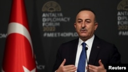 Turkish Foreign Minister Mevlut Cavusoglu (file photo).