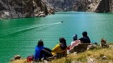 Kyrgyzstan - Naryn region - Kel-Suu - lake Kel-Suu - nature - glacier - weather