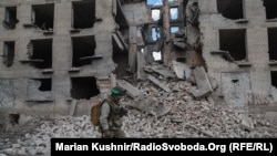 Добропілля. Російські керовані авіабомби (КАБи) повністю зруйнували будинок. Донеччина, 29 квітня 2026 року. Фото Мар'яна Кушніра 