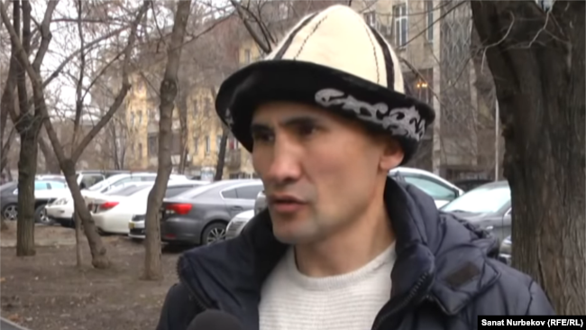 Алматинский активист Курал Медеуов.